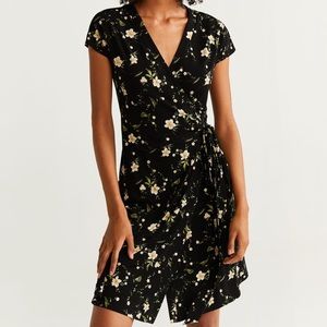 Floral wrap dress
